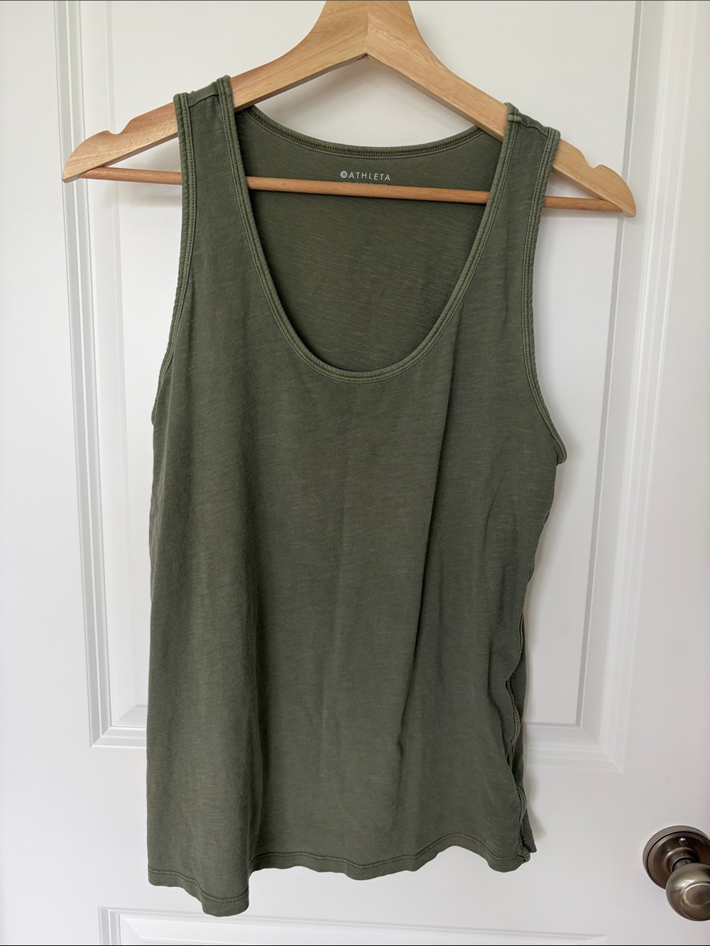 Athleta scoop neck cotton tank, S